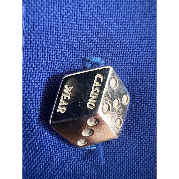 90’s Guy Fieri Vibes Blue Flame Casino Button Up XL - Picture 9 of 11